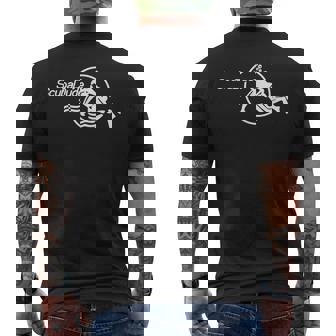 Scuba Dude Iconic Diver For Diving And Watch Enthusiasts Men's T-shirt Back Print - Monsterry