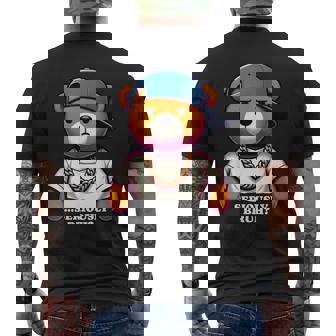 Seriously Bruh Meme Hip Hop Teddy Bear Boys Ns Mens Men's T-shirt Back Print - Thegiftio
