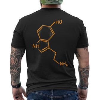 Serotonin Chemische Strukturen Chemie T-Shirt mit Rückendruck - Geschenkecke