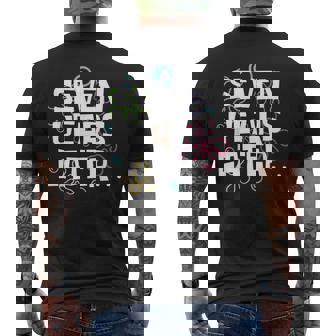 Seven Years Later Meme 7 Year Old 7Th Birthday Party Men's T-shirt Back Print - Monsterry