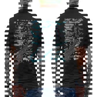 Shark Species Shark Shark Faces Marine Biology Men's T-shirt Back Print - Thegiftio