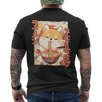 Shiba Inu Loving Ramen Kawaii Neko Shiba Inu Ramen For Dogs T-Shirt mit Rückendruck - Geschenkecke