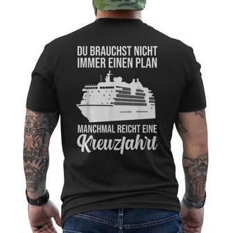 Ship Travel Cruiser Shipping Sea Cruise T-Shirt mit Rückendruck - Geschenkecke