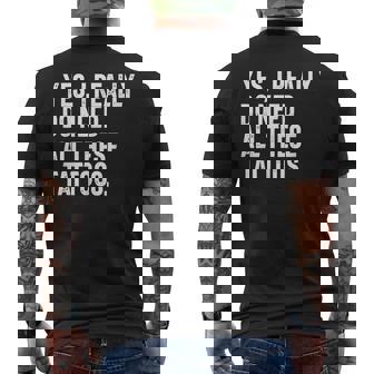 Sí Realmente Necesito Todos Estos Tatuajes Tatuadorintage Camiseta Hombre Estampado Espalda - Regaloses