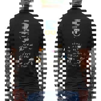 Siamo Tutti Arrabbiati Qui Alice Nel Paese Delle Meraviglie T-shirt da uomo con stampa posteriore - Novitaregali