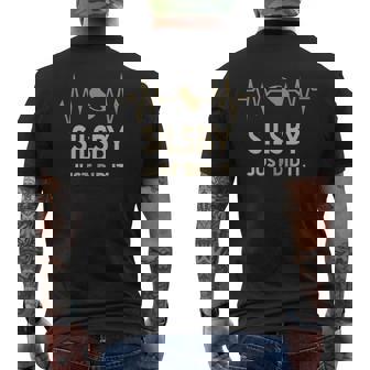 Silsby Just Did I Personalized Last Name Men's T-shirt Back Print - Thegiftio UK