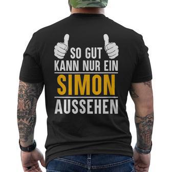 Simon So Gut Kann Nur Ein Simon Look S T-Shirt mit Rückendruck - Geschenkecke