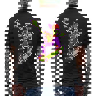 Skeleton-Skater On Skateboard Best Skateboarding Men's T-shirt Back Print - Monsterry