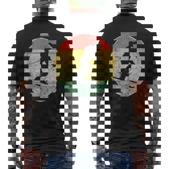 Ski Driver Ski Slopes Winter Sports Retro Men's Back Print T-Shirt - Monsterry