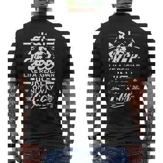 Ski Season Skiing Skier y For Cool Uncle Tank Top Men's Back Print T-Shirt - Monsterry
