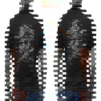 Skull & Crossbones Pirate Vintage Men's T-shirt Back Print - Thegiftio UK