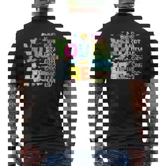 You Are Smart Brave Strong Kind Loved Men's T-shirt Back Print - Seseable