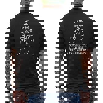 Smetti Di Rendere Il Dramma Non Sei Shakespeare Divertente T-shirt da uomo con stampa posteriore - Novitaregali