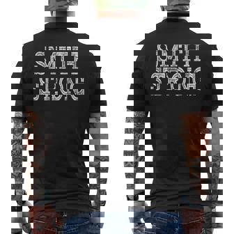Smith Strong Squad Family Reunion Last Name Team Custom Men's T-shirt Back Print - Monsterry