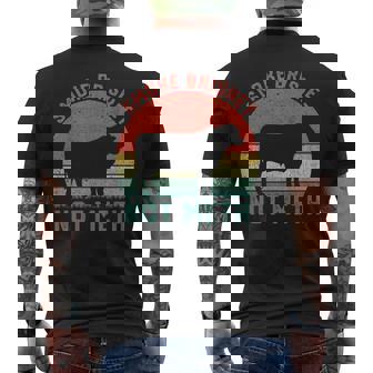 Smoke Brisket Not Meth Fun Bbq Men's T-shirt Back Print - Monsterry