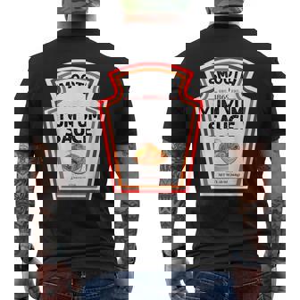 Smooth Yumyum Bottle Label Halloween 2024 Couples Costume Men's T-shirt Back Print - Thegiftio UK