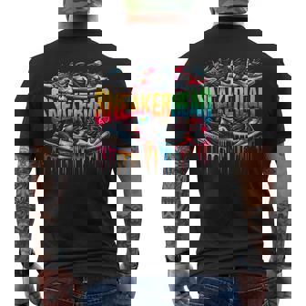 Sneaker Head Streetwear Style Men's T-shirt Back Print - Seseable