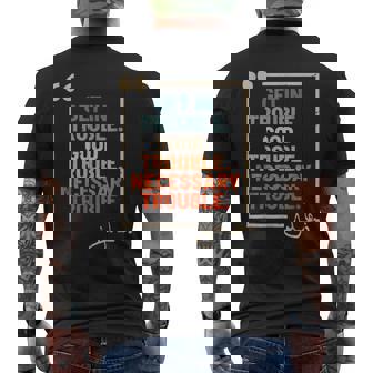 Social John Lewis Tea Get In Good Necessary Trouble Men's T-shirt Back Print | Mazezy