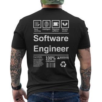 Software Engineer T-Shirt mit Rückendruck - Geschenkecke