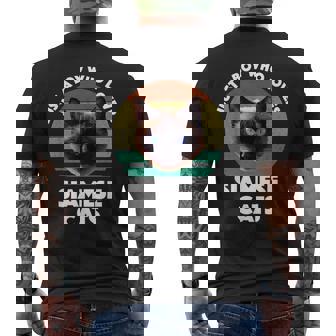 Solo Un Niño Que Ama A Los Gatos Siameses Divertido Amante De Los Gatos Siameses Camiseta Hombre Estampado Espalda - Regaloses