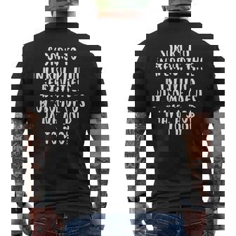 Sorry But Some Of Us Have A Job To Do Lazy Coworkers Men's T-shirt Back Print - Monsterry