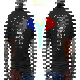 South African Elephant Save The Wilds And Men's Back Print T-Shirt - Monsterry