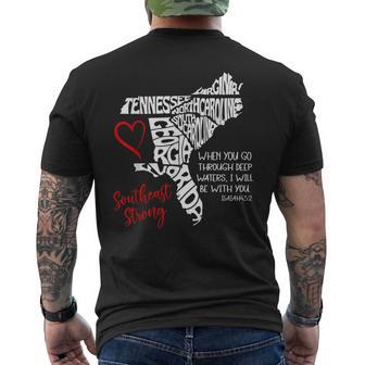 Southeast When You Go Through Deep Waters I'll Be With You Men's T-shirt Back Print - Thegiftio UK