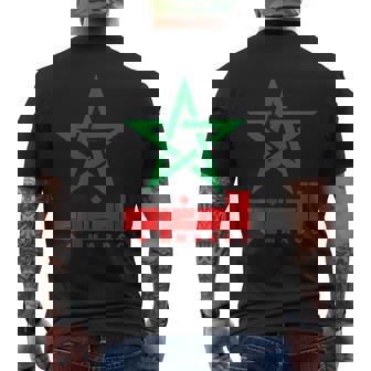 Souvenir Maroc Drapeau Maroc T-shirt imprimé au dos - Cadeauxyz