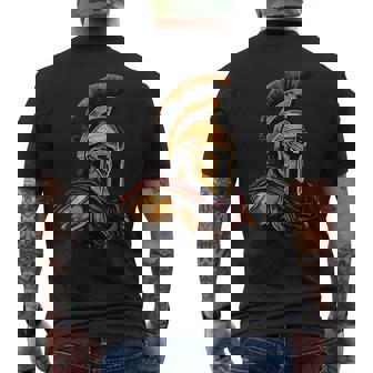 Sparta Gladiator Spartaner Leonidas 300 Casco Spartan Camiseta Hombre Estampado Espalda - Regaloses