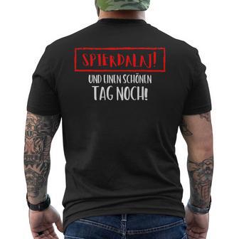 Spierdalaj Und Schönen Tag Polish Swear Word T-Shirt mit Rückendruck - Geschenkecke