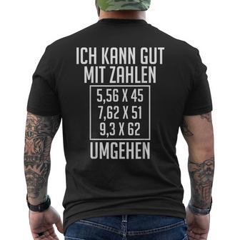 Sportschütze Schützenverein Sagittarius Hobby Shooting S T-Shirt mit Rückendruck - Geschenkecke