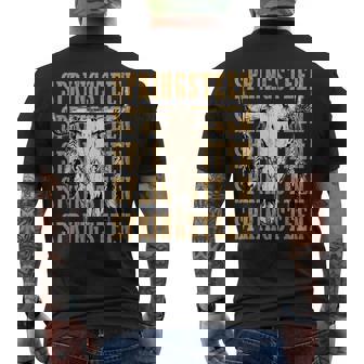Graphic Springsn Proud Last Name Vintage Retro Bull-Skull Men's T-shirt Back Print | Seseable UK