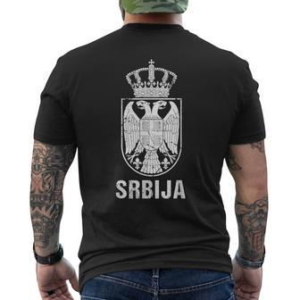 Srbija Serbia Flag Serbian Double Eagle T-Shirt mit Rückendruck - Seseable