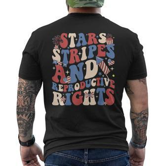 Stars Stripes And Reproductive Rights Independence Day Men's T-shirt Back Print - Monsterry AU