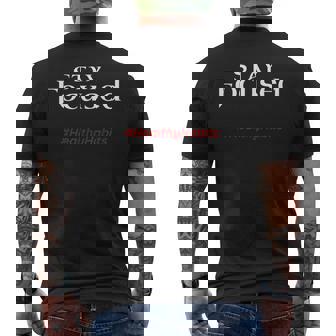 Stay Focused Positive Motivating Shirt Healthy Habits Men's Back Print T-Shirt - Monsterry