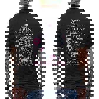 Stepping Into My 55Th Birthday With God's Grace & Mercy Lady Men's T-shirt Back Print - Seseable