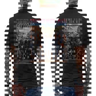 Straight Outta Maga Trump 2024 Men's T-shirt Back Print | Mazezy