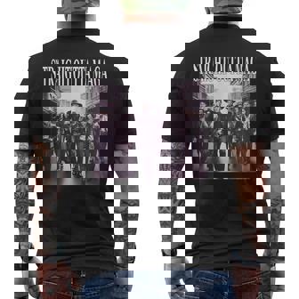 Straight Outta Maga Trump 2024 Men's T-shirt Back Print - Thegiftio UK