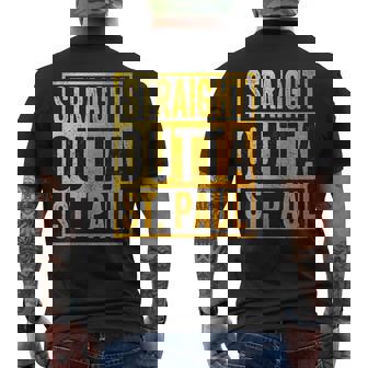 Straight Outta St Paul Saint Paul Minnesota Men's T-shirt Back Print - Monsterry