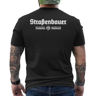 Straßenbauer Straßenbau Zunftzeichen Idea T-Shirt mit Rückendruck - Geschenkecke