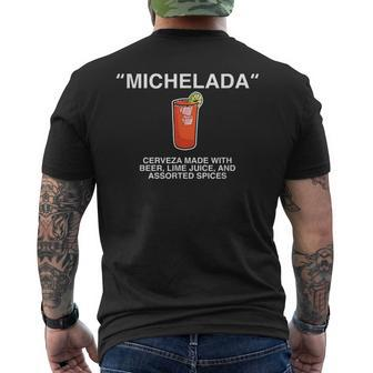 Streetwear Michelada Beer Lime Summer Men's T-shirt Back Print - Monsterry
