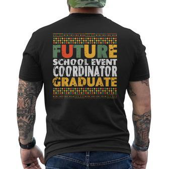 Student Future School Event Coordinator Graduate Men's T-shirt Back Print - Monsterry