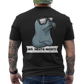 Sturer Seehund Dog Seal T-Shirt mit Rückendruck - Geschenkecke