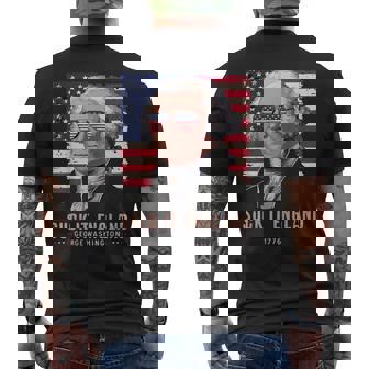 Suck-It England 4Th Of July George Washington 1776 Men's T-shirt Back Print - Seseable