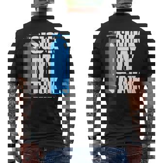 Suck My Tank Scuba Diving Men's T-shirt Back Print - Monsterry