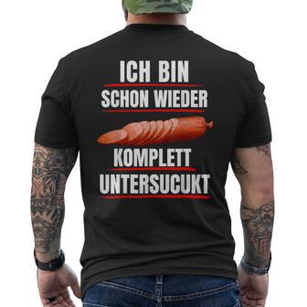 Sucuk Turkish Sausage Saying Nicht Unterdönert Sucuk T-Shirt mit Rückendruck - Geschenkecke