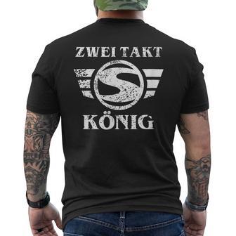 Suhl Simson S50 S51 Schwalbe Star Two-Stroke Engine 2-Stroke King T-Shirt mit Rückendruck - Seseable