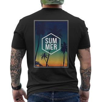 Summer Beach Style Streetwear Aesthetic Men's T-shirt Back Print - Monsterry CA