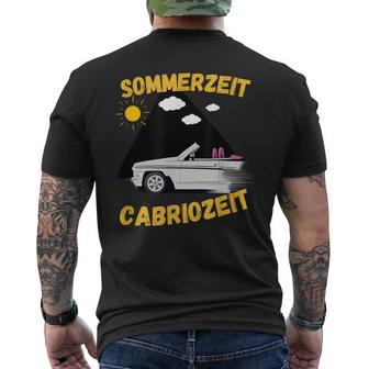 Summer Time Convertible Time Saying Cabrio Driver T-Shirt mit Rückendruck - Geschenkecke