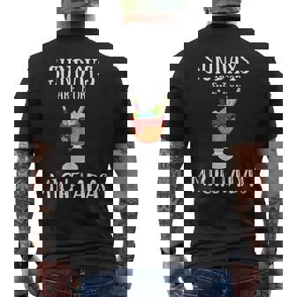 Sundays Are For Micheladas Drinking Mexican Beer Drinking Men's Back Print T-Shirt - Monsterry